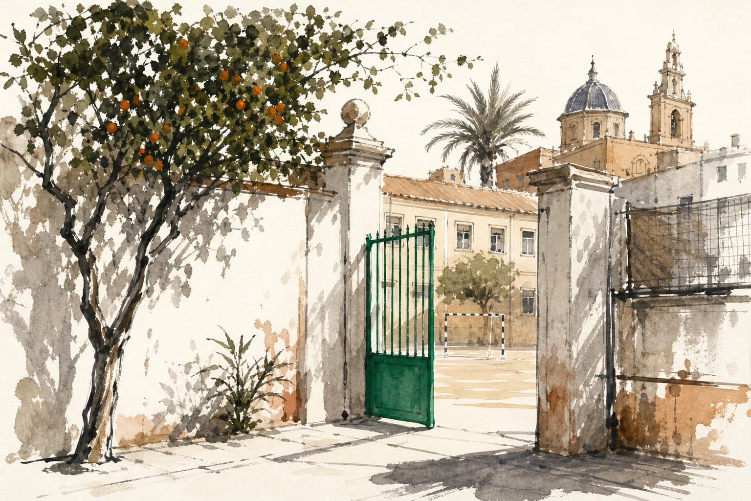The Green Calendar Outside Valencia’s School Gates