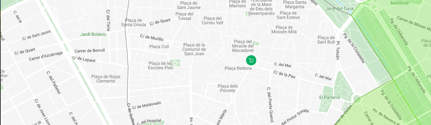 Beauty Salons - Valencia Map