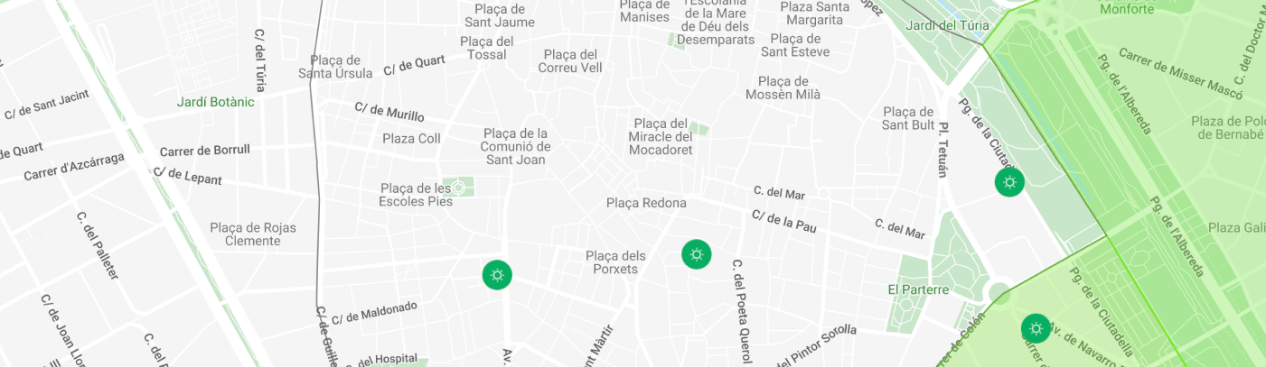 Terme e centri benessere - Mappa di Valencia